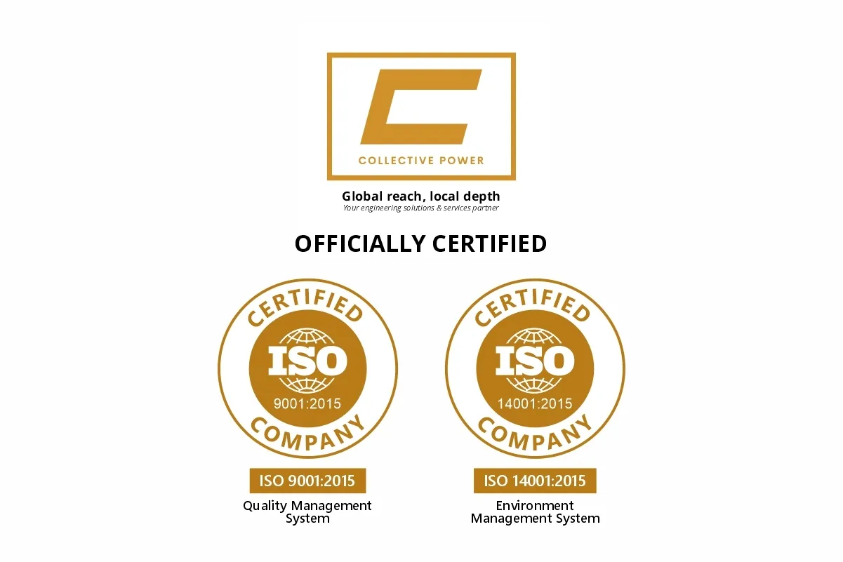 Collective Power Attains ISO 9001:2015 and ISO 14001:2015 Certifications